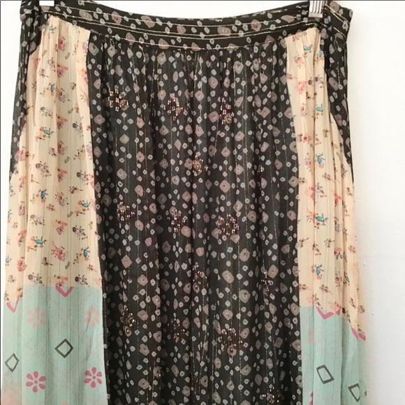 Anthropologie 8 Verb Margot Pleated Maxi Skirt NWT - Picture 4 of 10
